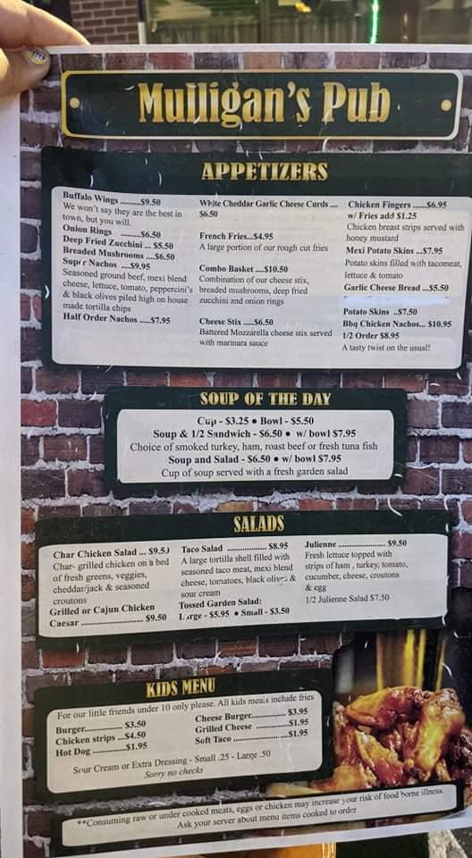 Mulligan's Pub Menu image 3